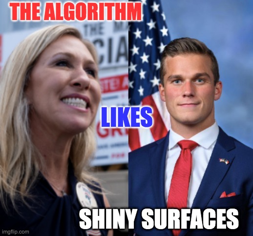 THE ALGORITHM SHINY SURFACES LIKES | made w/ Imgflip meme maker