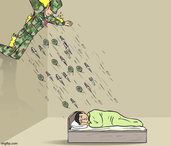 Soldier Defends Boy | image tagged in soldier defends boy | made w/ Imgflip meme maker