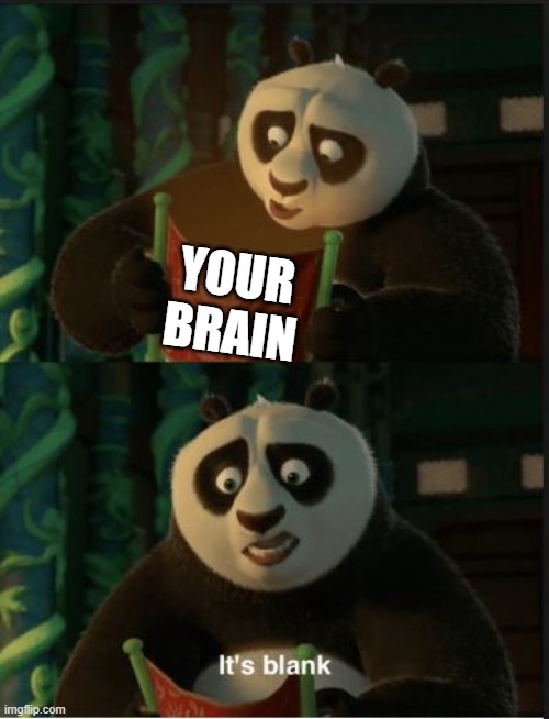 Its Blank | YOUR BRAIN | image tagged in its blank | made w/ Imgflip meme maker