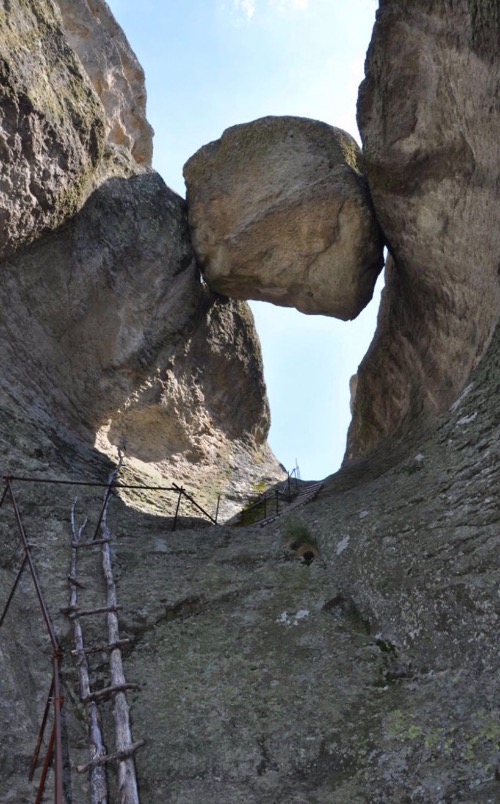 Ever Been Stuck Between a Rock and a Hard Place? | image tagged in awesome,pics,photography | made w/ Imgflip meme maker