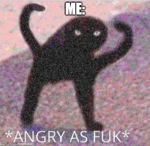 ANGRY AS FUK | ME: | image tagged in angry as fuk | made w/ Imgflip meme maker