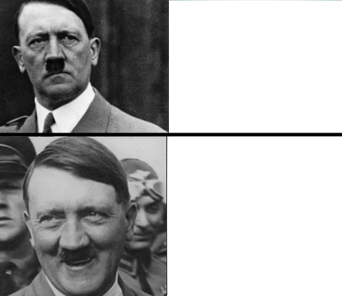 Hitler Hotline Bling Blank Meme Template