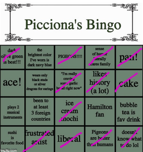 Hey | image tagged in picciona's bingo | made w/ Imgflip meme maker