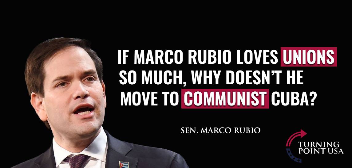 High Quality Marco Rubio Turning Point USA Blank Meme Template