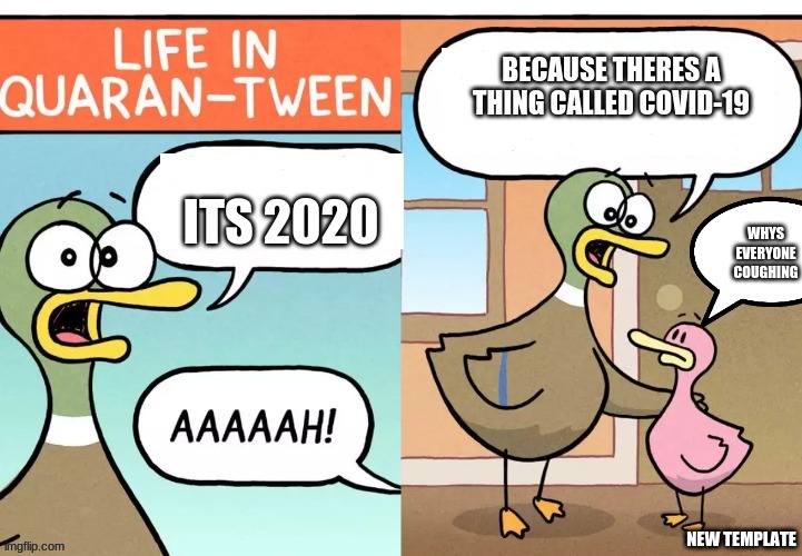 2020 in a nutshell | BECAUSE THERES A THING CALLED COVID-19; ITS 2020; WHYS EVERYONE COUGHING | image tagged in life in quaran-tween | made w/ Imgflip meme maker