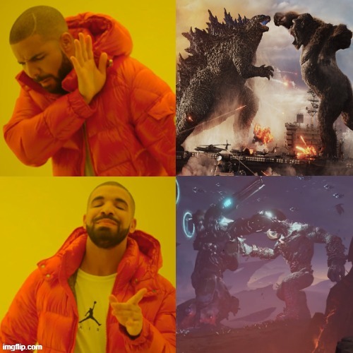 GvK is epic, but DooM is Eternal | image tagged in doom,godzilla vs kong | made w/ Imgflip meme maker