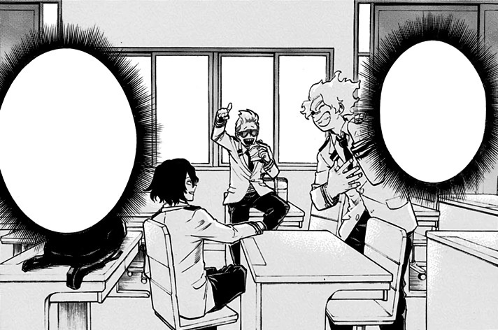 Aizawa and his Buddies Blank Meme Template