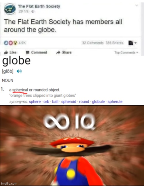 Big brain time | image tagged in infinity iq mario | made w/ Imgflip meme maker