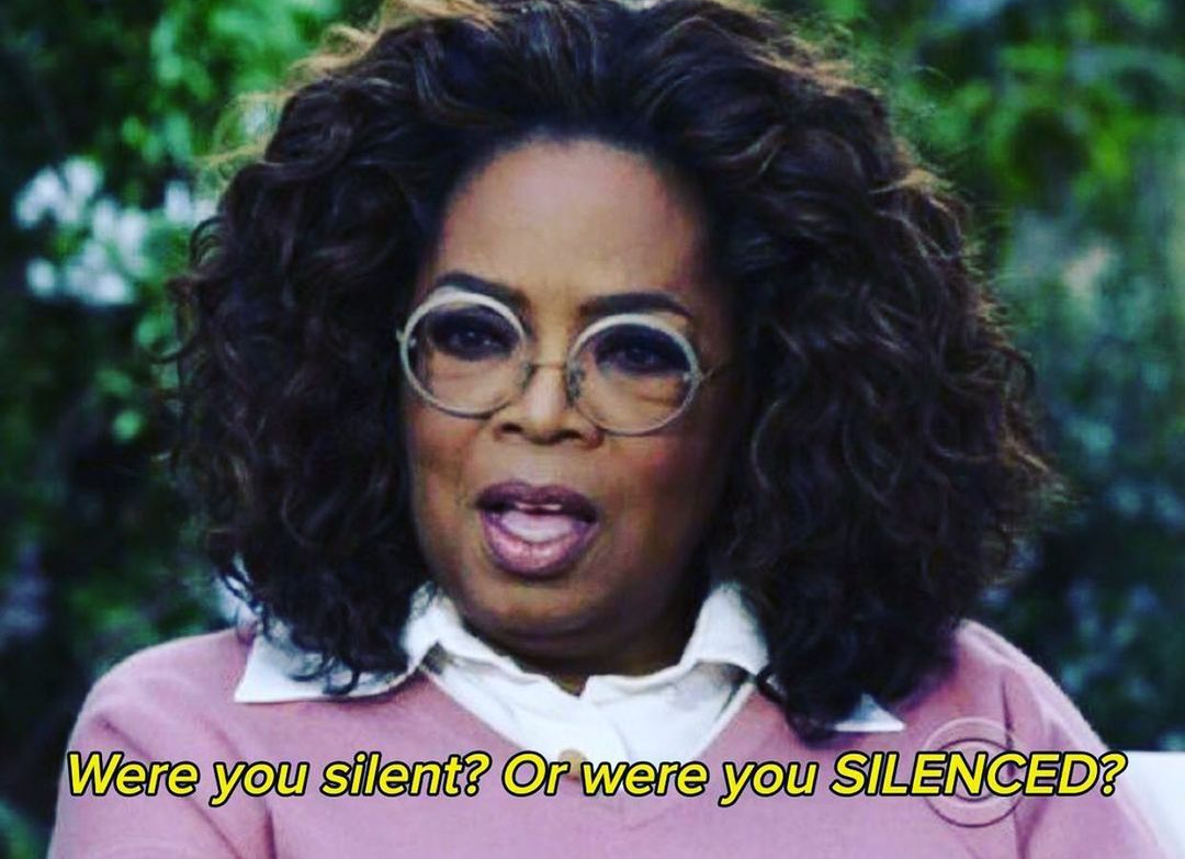 Oprah Silent or Silenced Blank Template Imgflip