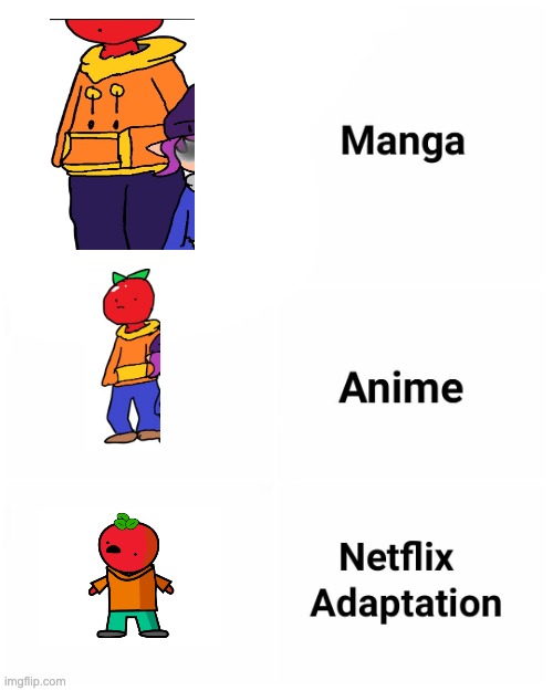 Netfix adaptation | image tagged in netfix adaptation | made w/ Imgflip meme maker