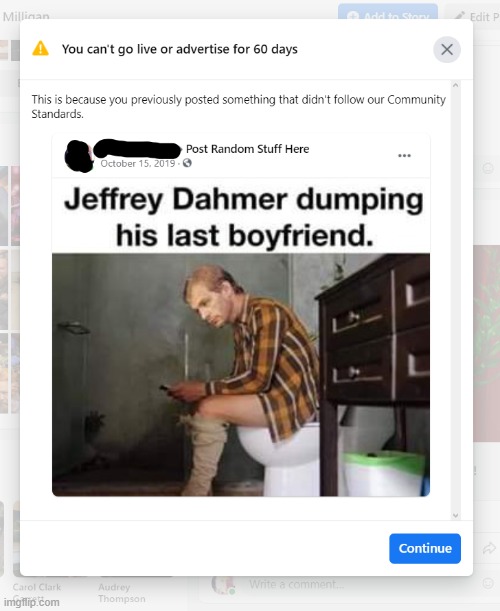 To Hell With Facebook | image tagged in to hell with facebook,fuck facebook,dahmer | made w/ Imgflip meme maker