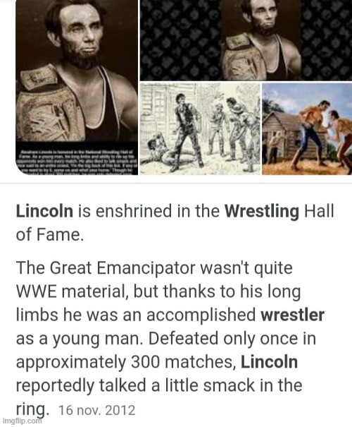 Lincoln wrestling | image tagged in lincoln wrestling | made w/ Imgflip meme maker