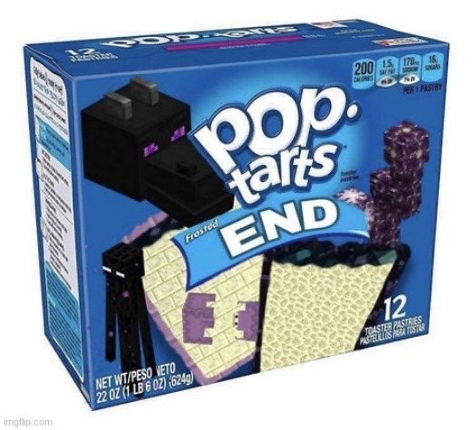 Minecraft pop tart | image tagged in pop tarts | made w/ Imgflip meme maker