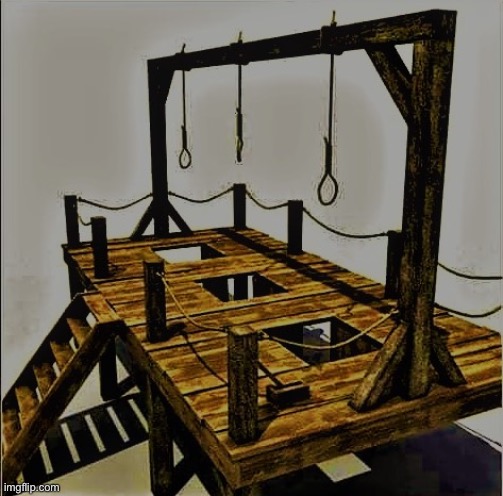 Hanging Gallows #1 | image tagged in hanging gallows 1 | made w/ Imgflip meme maker