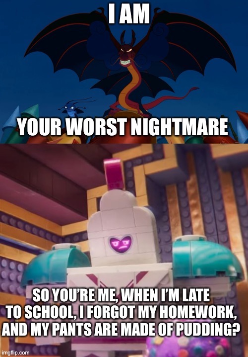 Crossover! | image tagged in the lego movie,mulan | made w/ Imgflip meme maker