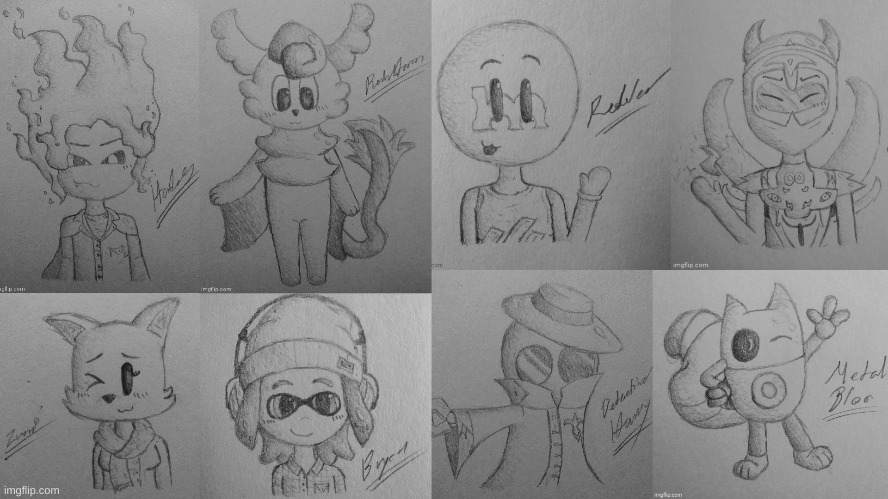 These are some more of the ocs I redrew for y'all. Thanks for participating! :D (Part 2/2) | image tagged in princevince64,redraw,oc redraws 2 | made w/ Imgflip meme maker