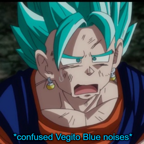 confused vegito Blank Meme Template