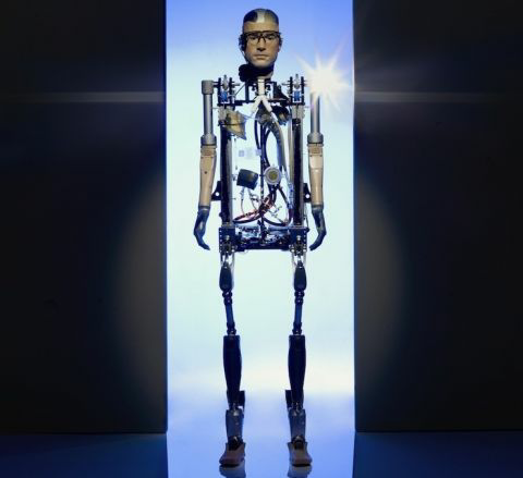 High Quality Bionic Robot man Blank Meme Template