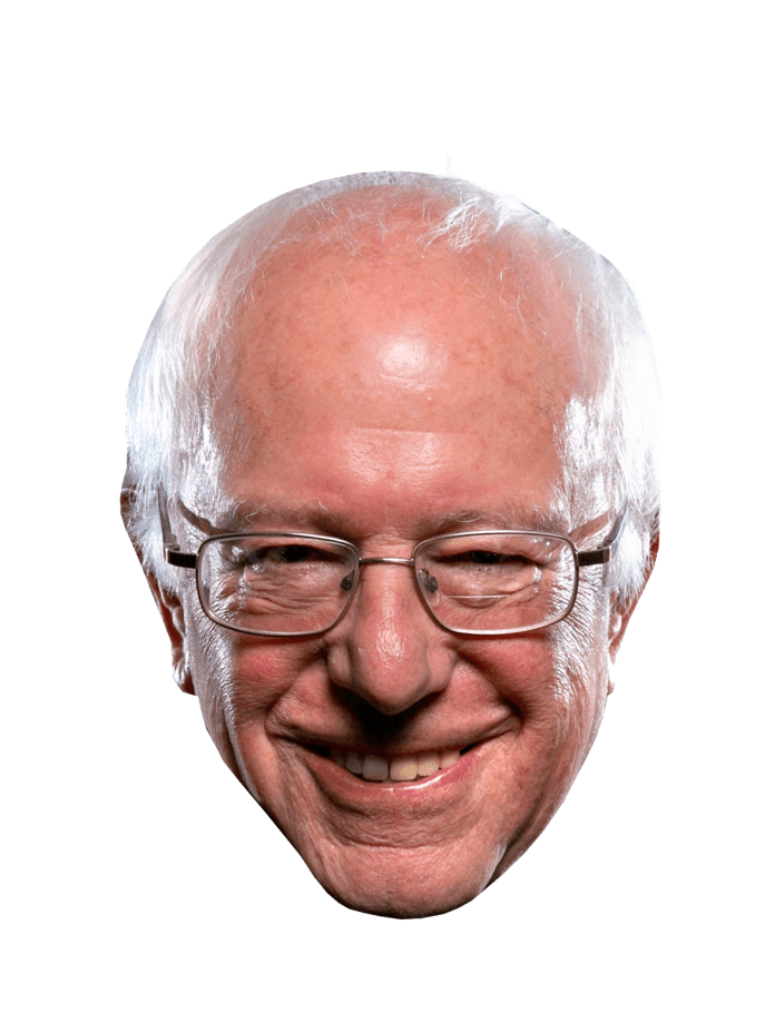 Bernie Sanders head png Blank Meme Template