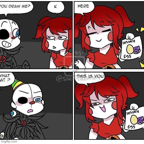 Tentacle e g g . | image tagged in ennard,circus baby | made w/ Imgflip meme maker