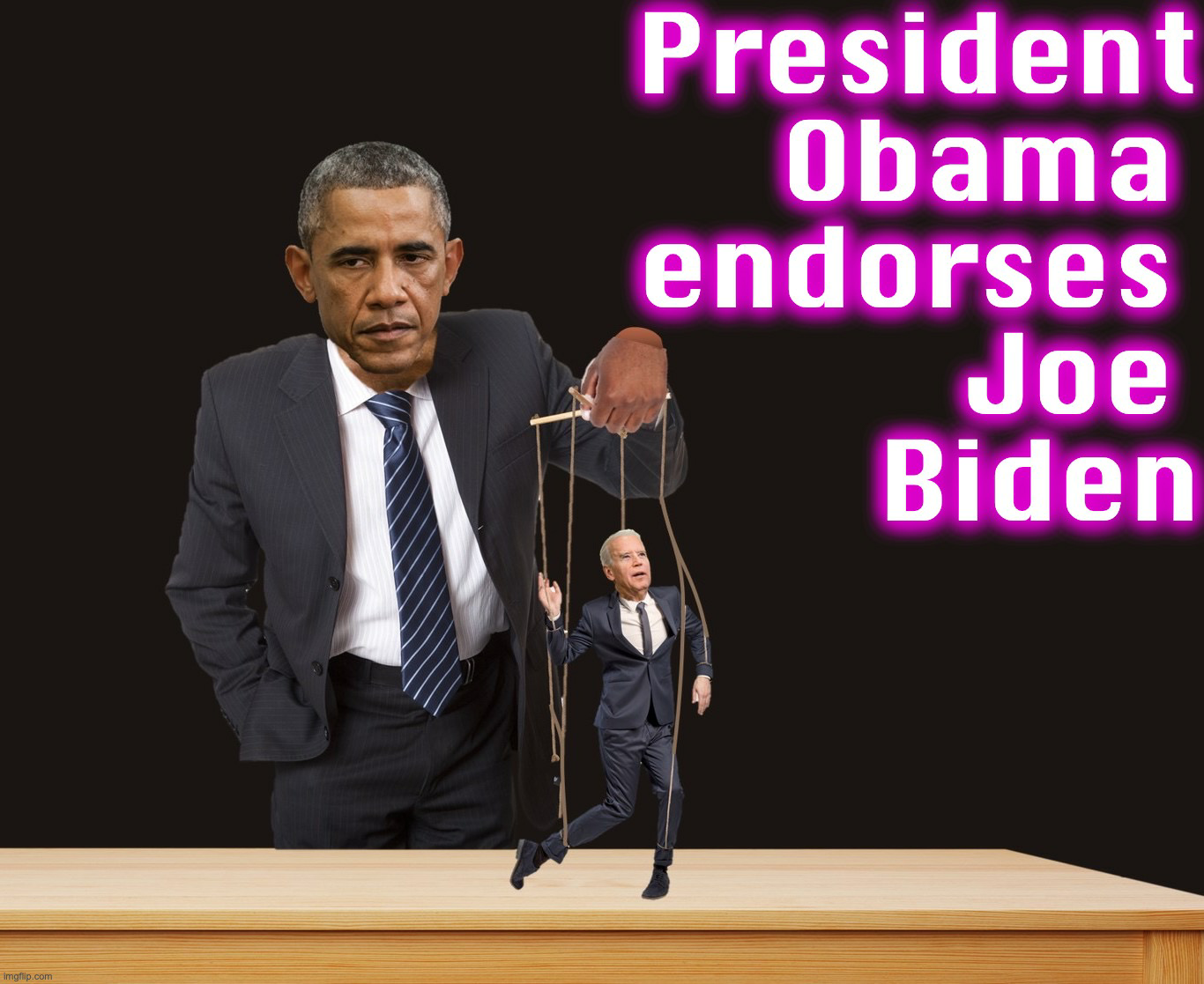 Barack obama and joe biden puppet show Blank Meme Template