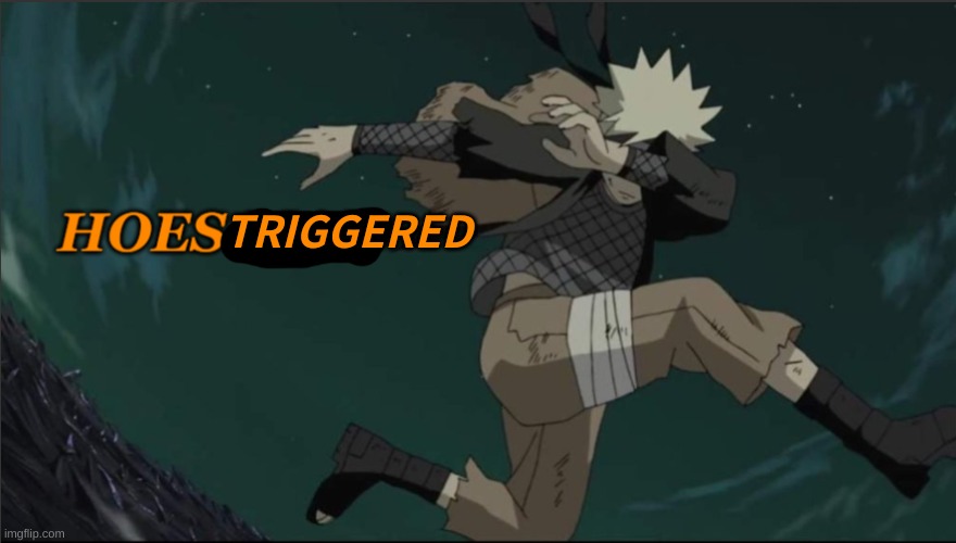 Naruto Hoes Mad | TRIGGERED | image tagged in naruto hoes mad | made w/ Imgflip meme maker