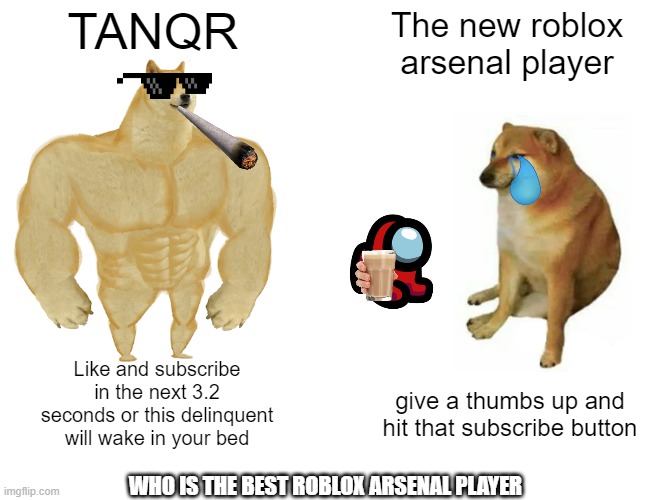 kinda bad meme but it is my first one : r/roblox_arsenal