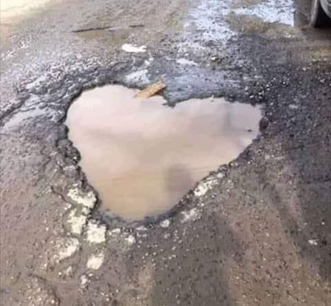 High Quality Pot hole with love Blank Meme Template