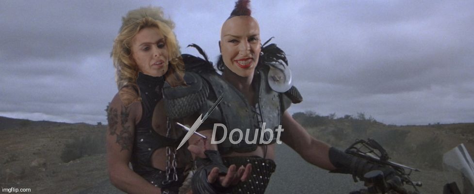The  Minogue Worrier Press X to Doubt | Doubt | image tagged in wez ain't got a problem with that,xanax hangover kylie,kylie botox mask,kylie minogue,kylieminoguesucks,press x to doubt | made w/ Imgflip meme maker