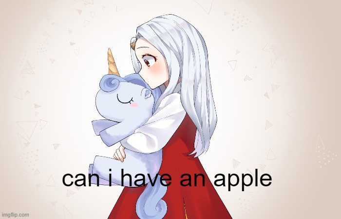 please | can i have an apple | image tagged in anime | made w/ Imgflip meme maker