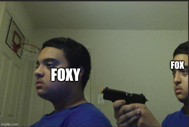 Dont trust anyone, not even yourself | FOX FOXY | image tagged in dont trust anyone not even yourself | made w/ Imgflip meme maker