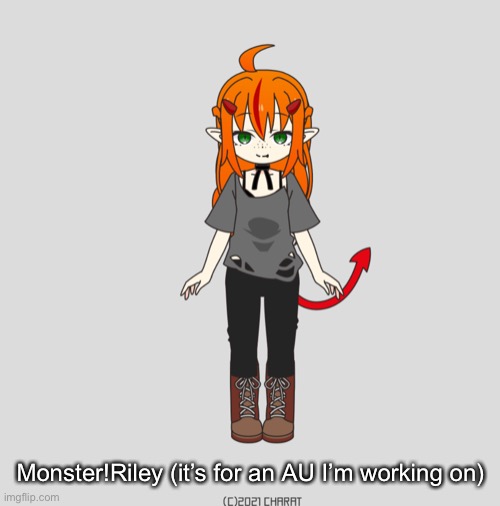 Monster!Riley (it’s for an AU I’m working on) | made w/ Imgflip meme maker