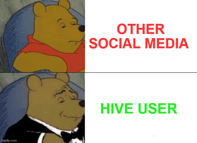 Only hive users will know | OTHER SOCIAL MEDIA; HIVE USER | image tagged in cryptocurrency,crypto,hive,funny,memes | made w/ Imgflip meme maker