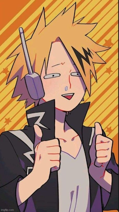 Dumb Kaminari | image tagged in dumb kaminari | made w/ Imgflip meme maker