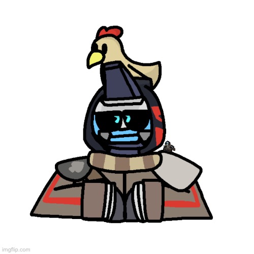 I redrew a shoulder buddy yet it still sucks. | image tagged in shoulder cayde but better,yes i am calling them shoulder buddies now | made w/ Imgflip meme maker