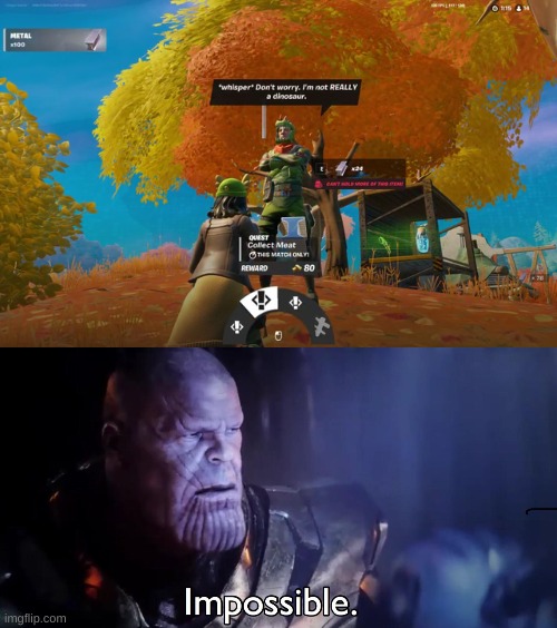 My life is a lie | image tagged in thanos impossible | made w/ Imgflip meme maker