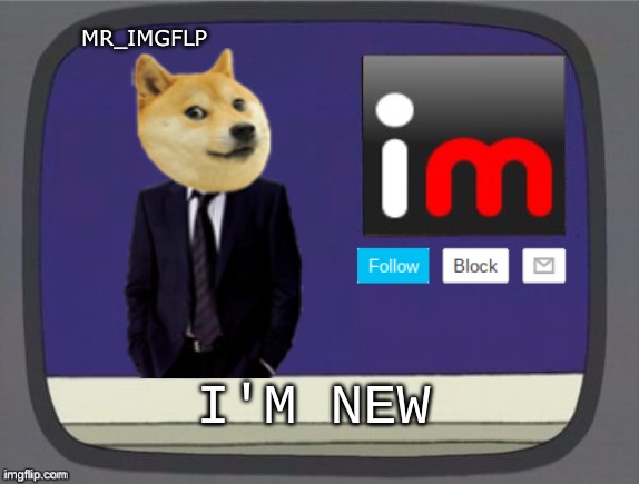 i'm new!! | MR_IMGFLP; I'M NEW | image tagged in imgflip news,i'm new | made w/ Imgflip meme maker