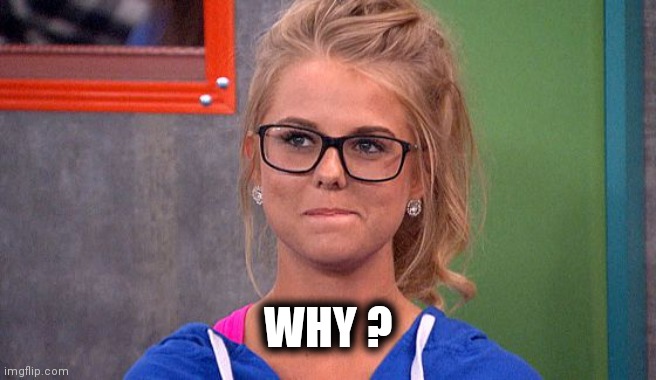 Nicole 's thinking | WHY ? | image tagged in nicole 's thinking | made w/ Imgflip meme maker
