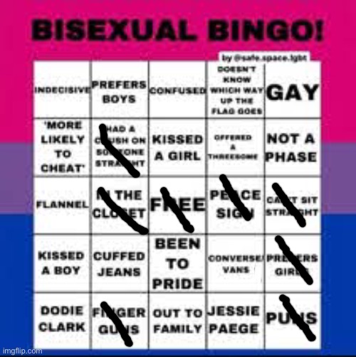 Yeeet | image tagged in bisexual bingo card | made w/ Imgflip meme maker