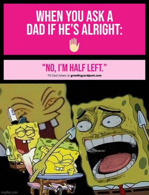 image tagged in spongebob laughing hysterically | made w/ Imgflip meme maker