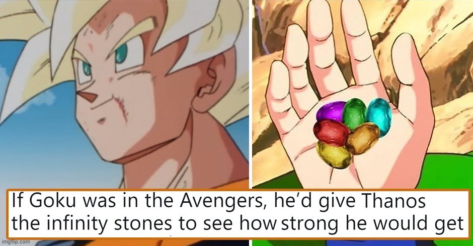 Power | image tagged in inevitable,goku,vs,thanos | made w/ Imgflip meme maker