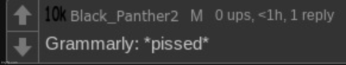 Grammarly: *pissed* | image tagged in grammarly pissed | made w/ Imgflip meme maker