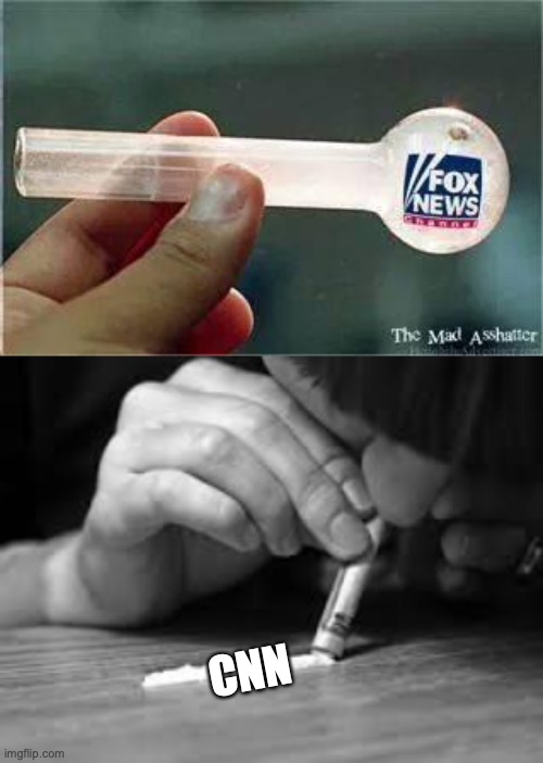 CNN | image tagged in fox news,snorting | made w/ Imgflip meme maker