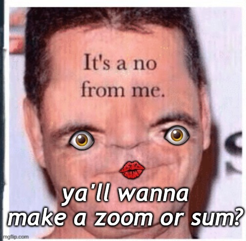 ya'll wanna make a zoom or sum? | made w/ Imgflip meme maker