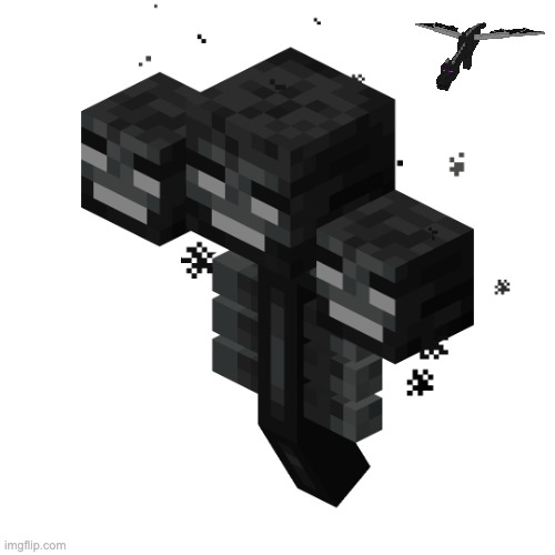 Minecraft wither | image tagged in minecraft wither | made w/ Imgflip meme maker