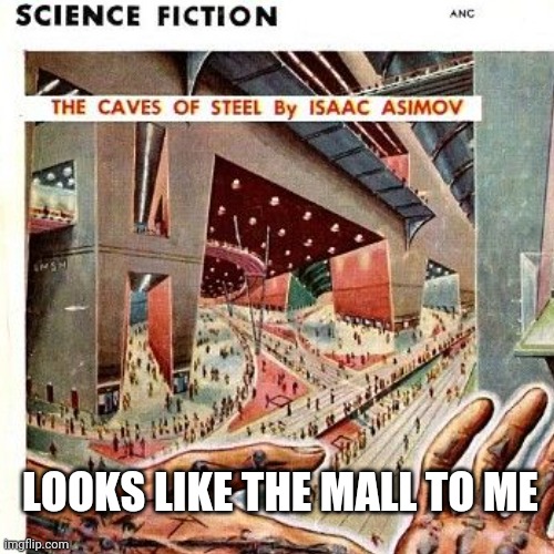 Truth is Stranger than Fiction | LOOKS LIKE THE MALL TO ME | image tagged in mall,time travel,future,science fiction,funny,the twilight zone | made w/ Imgflip meme maker