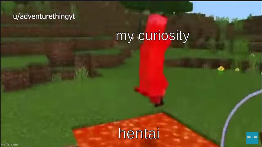 suicide fox | my curiosity; hentai | image tagged in suicide fox | made w/ Imgflip meme maker