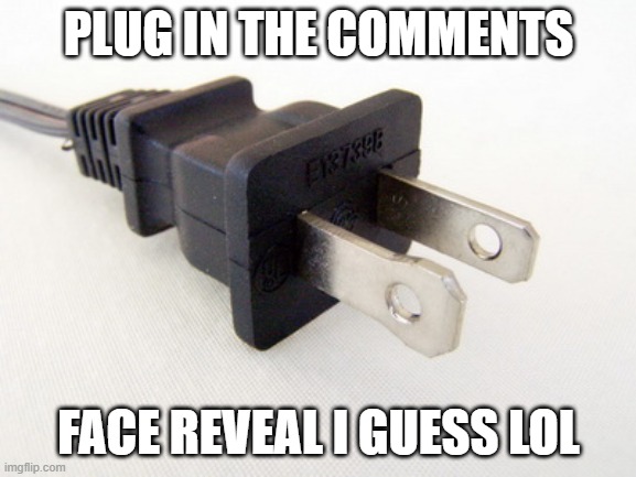 oh no | PLUG IN THE COMMENTS; FACE REVEAL I GUESS LOL | image tagged in plug in | made w/ Imgflip meme maker