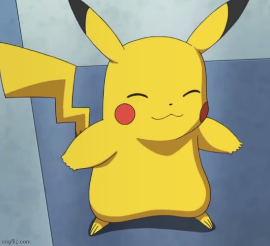 Happy Pikachu (Pokemon) | image tagged in happy pikachu pokemon | made w/ Imgflip meme maker