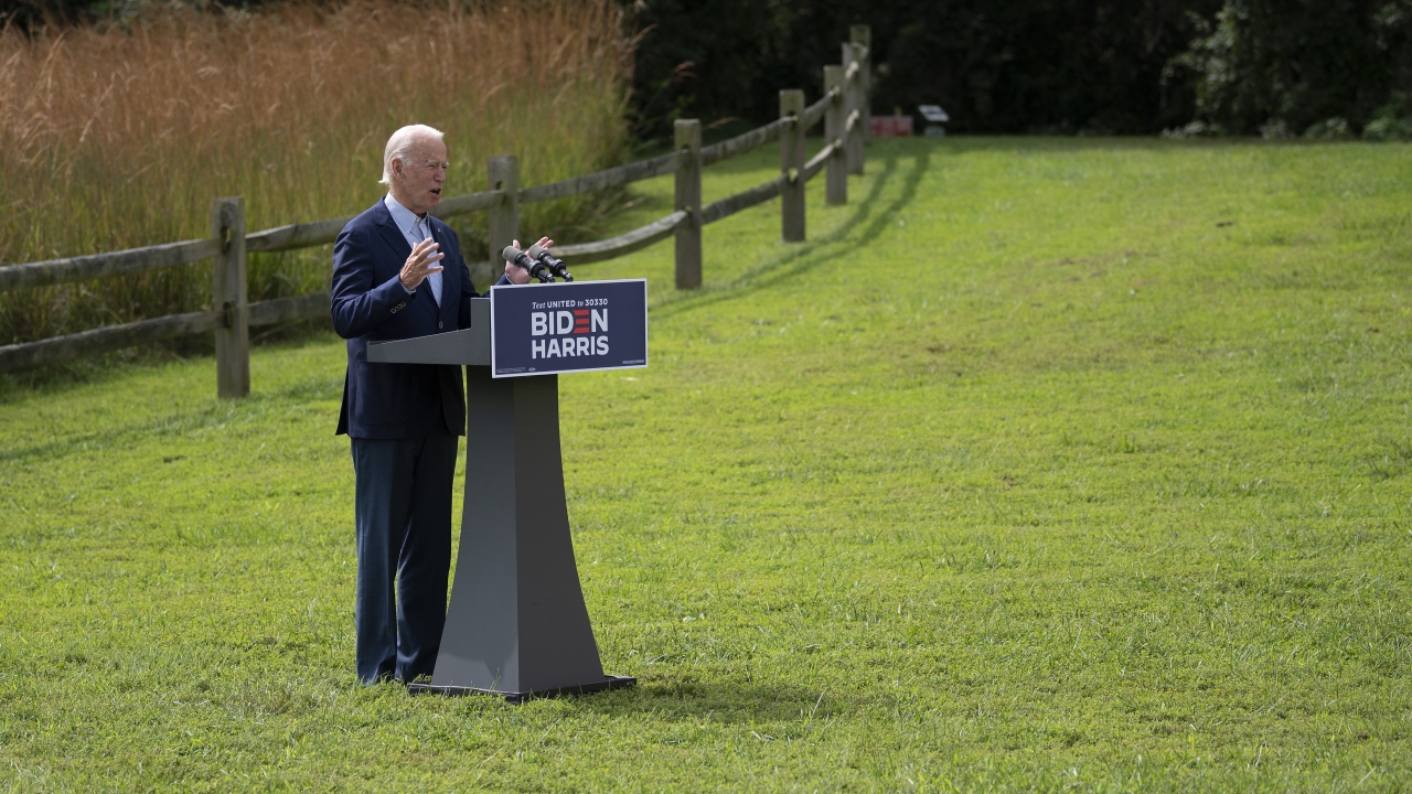 Joe Biden in a field Blank Meme Template